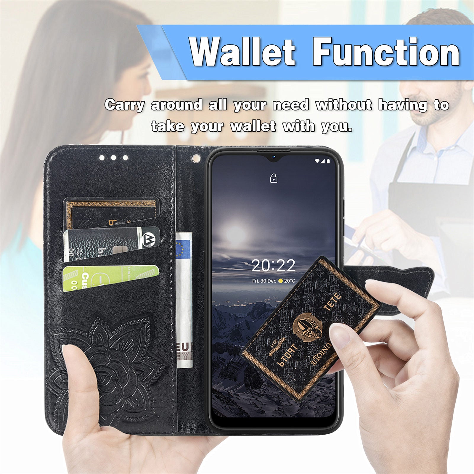 For Nokia G21 4G G11 4G Imprinted Butterfly Pattern PU Leather Phone Case Stand Book Design Wallet Flip Magnetic Cover For Nokia G21 4G G11 4G Imprinted Butterfly Pattern PU Leather Phone Case Stand Book Design Wallet Flip Magnetic Cover